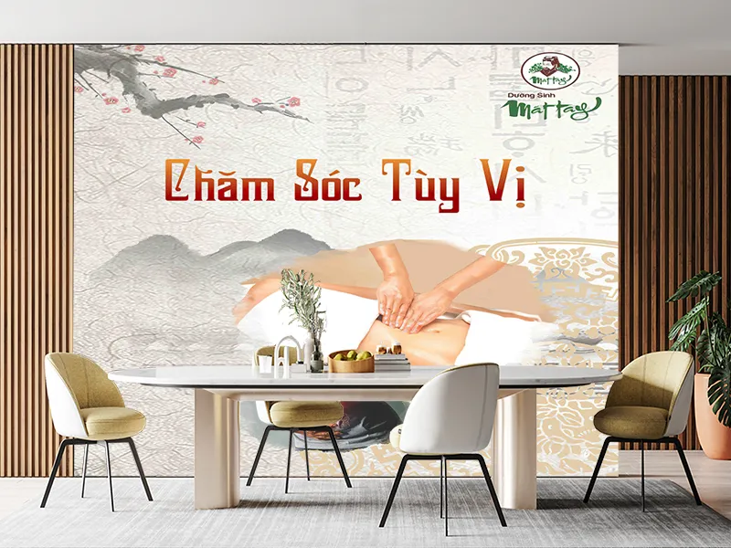 Tranh dán tường Spa-Dưỡng sinh đông y mới nhất tháng 3 năm 2024