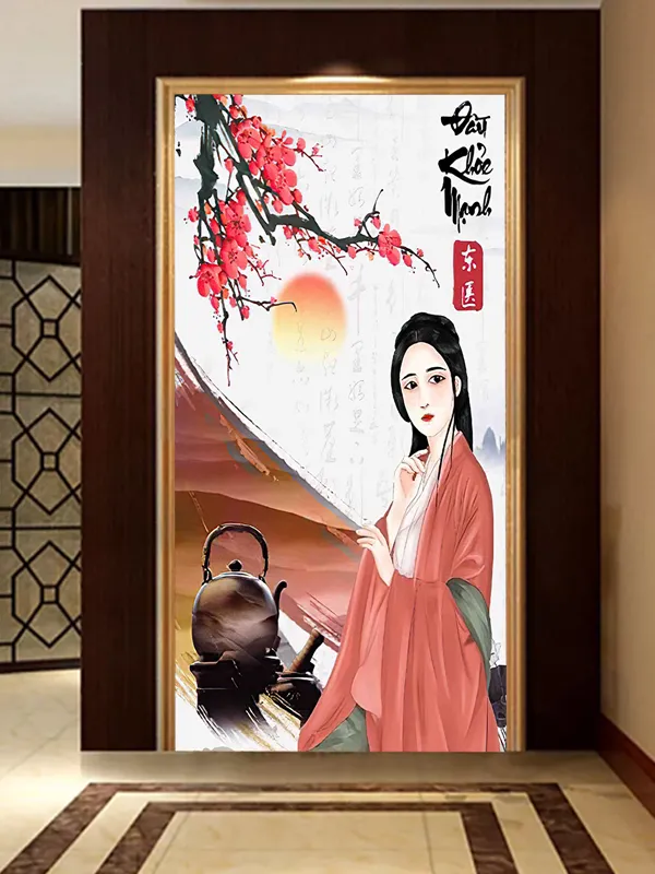 Tranh dán tường Spa-Dưỡng sinh đông y mới nhất tháng 3 năm 2024