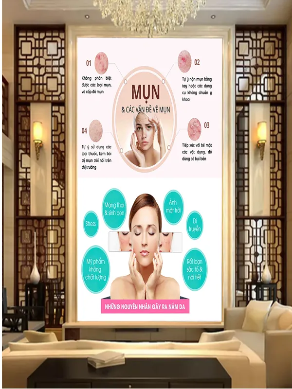 Tranh dán tường Spa-Dưỡng sinh đông y mới nhất tháng 3 năm 2024