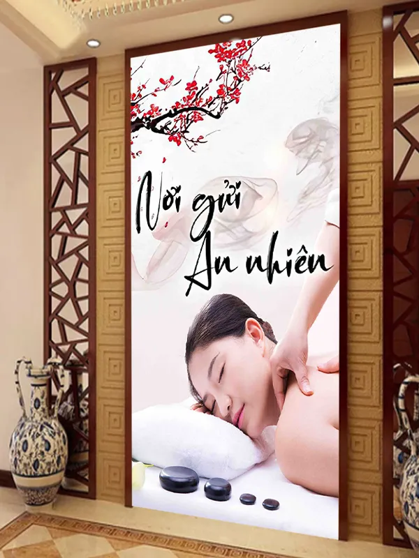 Tranh dán tường Spa-Dưỡng sinh đông y mới nhất tháng 3 năm 2024