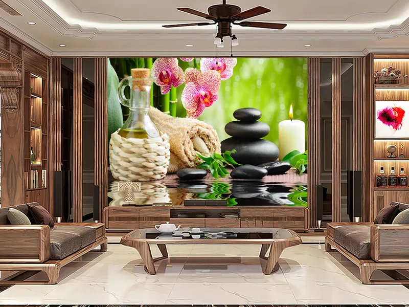 Tranh dán tường Spa-Dưỡng sinh đông y mới nhất tháng 3 năm 2024