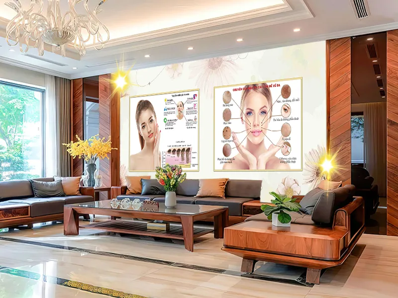 Tranh dán tường Spa-Dưỡng sinh đông y mới nhất tháng 3 năm 2024