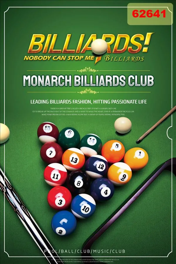 Bộ sưu tập tranh dán tường quán bida(Billiards) mới nhất 2024 -phần 1