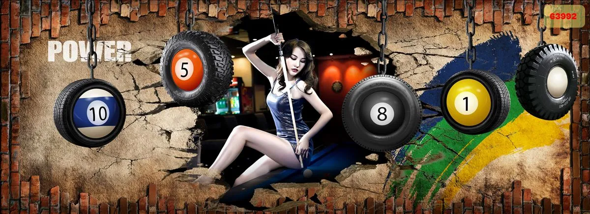 Bộ sưu tập tranh dán tường quán bida(Billiards) mới nhất 2024 -phần 1