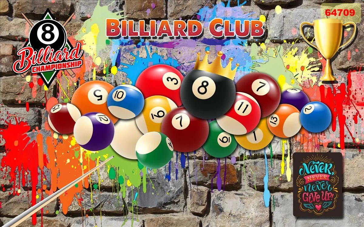 Bộ sưu tập tranh dán tường quán bida(Billiards) mới nhất 2024 -phần 1