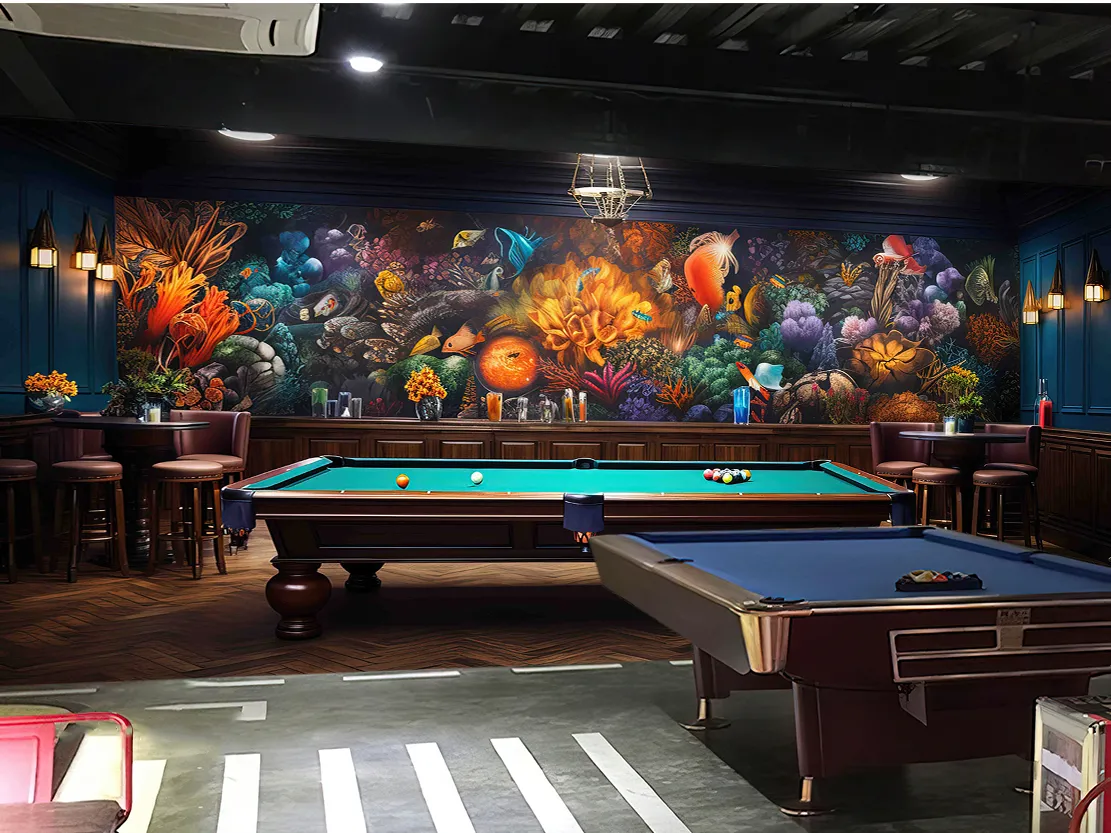 Bộ sưu tập tranh dán tường quán bida(Billiards) mới nhất 2024 -phần 2