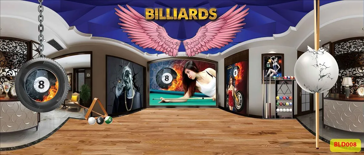 Bộ sưu tập tranh dán tường quán bida(Billiards) mới nhất 2024 -phần 2