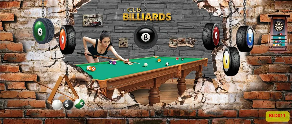 Bộ sưu tập tranh dán tường quán bida(Billiards) mới nhất 2024 -phần 2