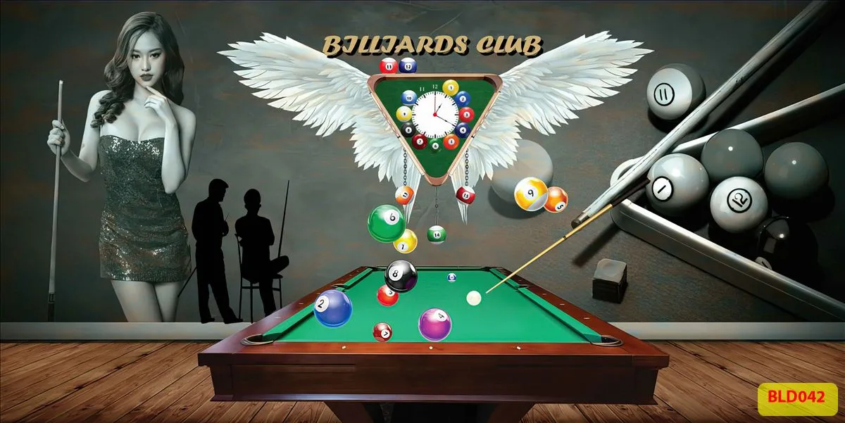 Bộ sưu tập tranh dán tường quán bida(Billiards) mới nhất 2024 -phần 2