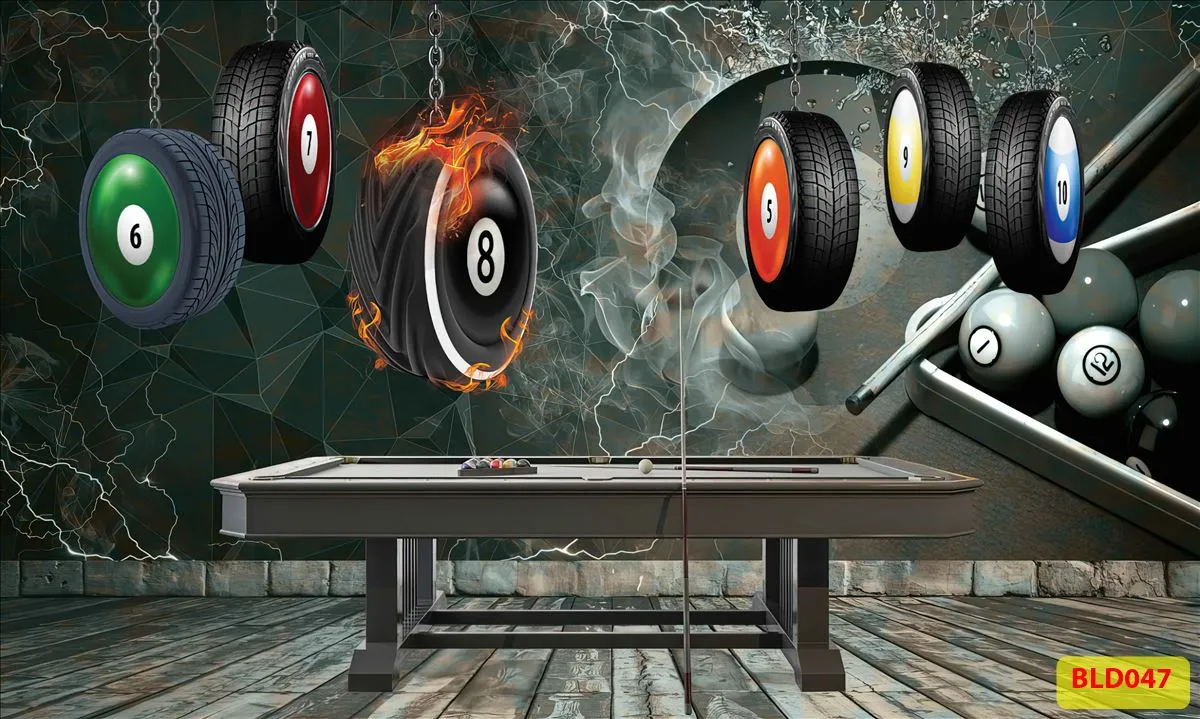 Bộ sưu tập tranh dán tường quán bida(Billiards) mới nhất 2024 -phần 2