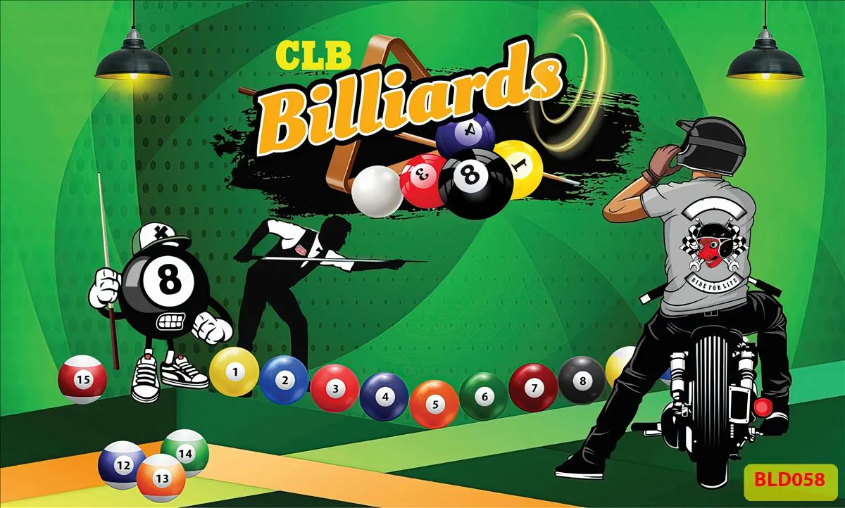 Bộ sưu tập tranh dán tường quán bida(Billiards) mới nhất 2024 -phần 2