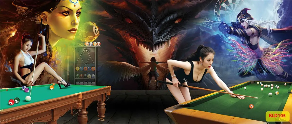 Bộ sưu tập tranh dán tường quán bida(Billiards) mới nhất 2024 -phần 2