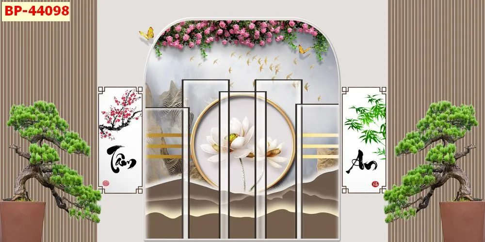 Mẫu tranh lam sóng 2026 đẹp phần 1