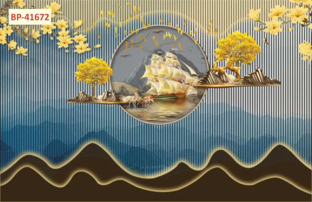 Mẫu tranh lam sóng 2026 đẹp phần 1