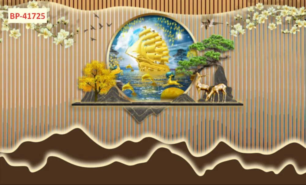 Mẫu tranh lam sóng 2026 đẹp phần 1