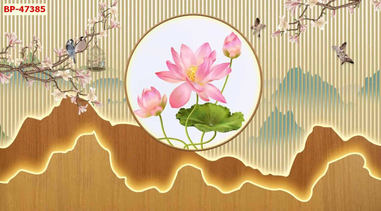 Mẫu tranh lam sóng 2026 đẹp phần 1