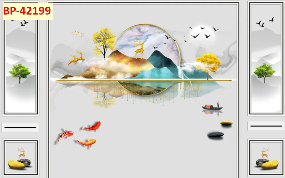 Mẫu tranh lam sóng 2026 đẹp phần 1