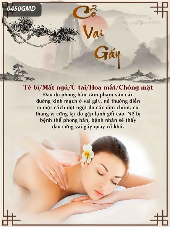 Tranh dán tường dưỡng sinh đông y