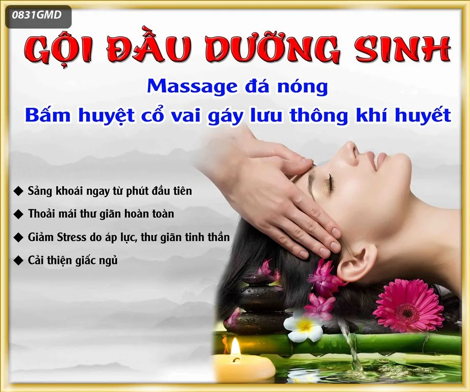 Tranh dán tường dưỡng sinh đông y