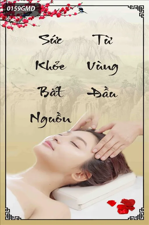 Tranh dán tường dưỡng sinh đông y